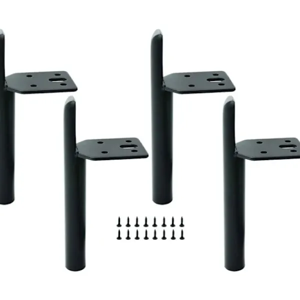 Soffbord>15 cm möbelben i svart metall bordsben DIY möbelben med skruvar för soffa soffbord sängskåp andra möbler