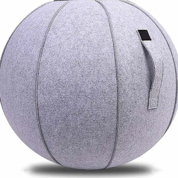 Sittpuffar>65 cm Sittboll Stols för Kontor, Sovsal och Hem, Pilates Tränings Yoga Boll med Överdrag, Lättviktig