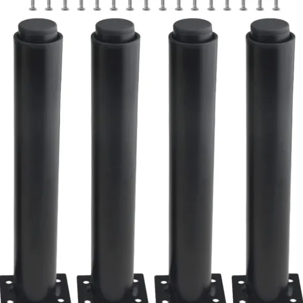 Hyllor>(25-42 cm, svart) Set med 4 robusta justerbara möbelben i metall - FA-