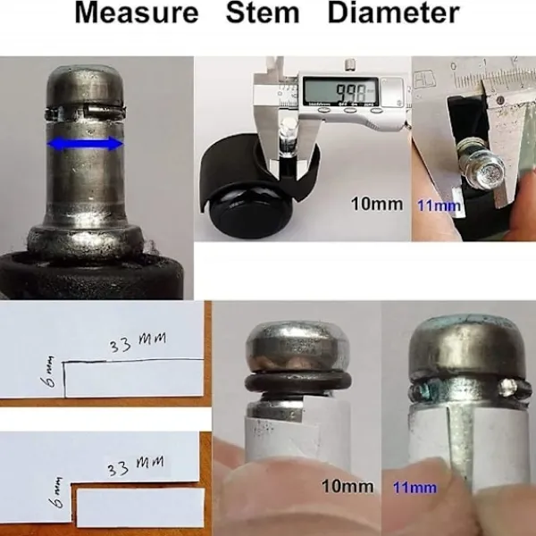 Kontorsmöbler>10 mm Gummihjul med Stift för Ersättning av Stols Hjul