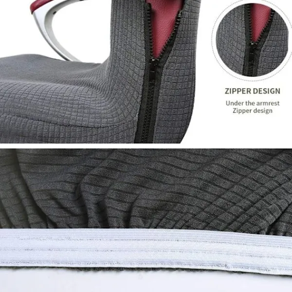 Stolar>2025 Nytt Universellt Kontorsstolsöverdrag Stretch Mikrofiber Tvättbart Kontorsstolsöverdrag Kontorsstolsöverdrag Stre