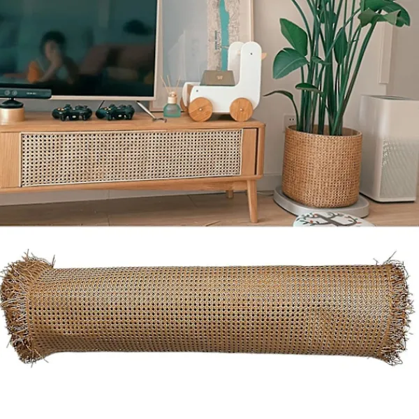 Balkongmöbler>1 Rulle Rattan Nät Utan Gråta Stark DIY Rattan Möbel Dekoration Engineering Nät Rattan Nät För Dagligt Liv 40cm