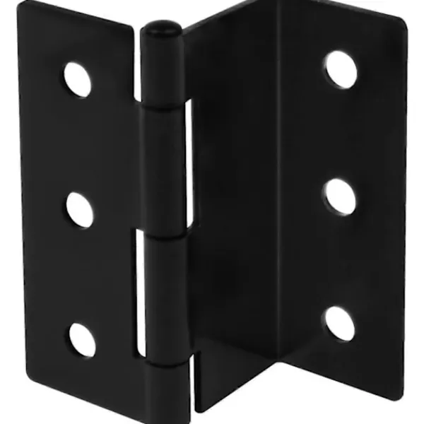 Kistor & Koffertar>6 st 76 mm Långa Halva Yta gångjärn, Bagageutrymmes gångjärn, Dörrförskjutnings gångjärn, 1,8 mm Tjocklek, Retro Tri-Fold Semi-Svartutbländning Ståljalusi gångjärn | Fyndiq