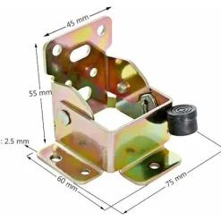 Matbord>4 st 75 x 60 x 55 mm Fällbara Låsande Förlängningsbordsben Fötter Vikbart Fästfäste med 40 st Skruvar