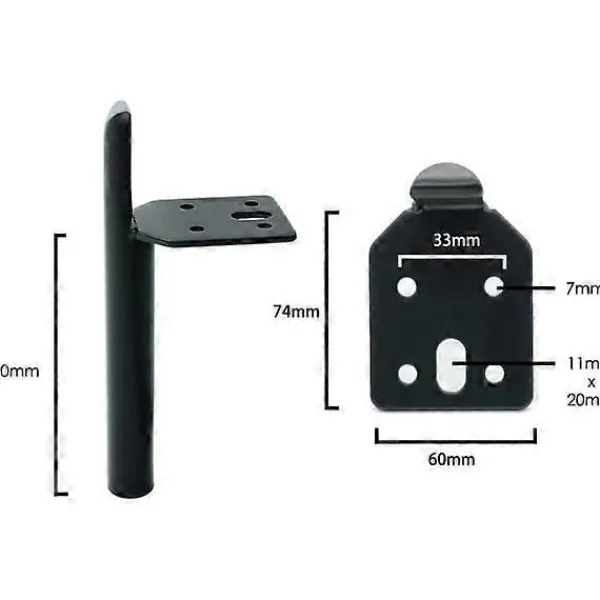 Småbord>4 st 15cm Möbelben Svarta Metall Bordsben DIY Möbelben Med Skruvar För Soffa Soffbord Sängbord Annan Möbel