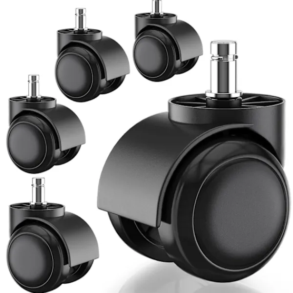 Kontorsmöbler>5 st Ersättningshjul för Kontorsstol IKEA, 10 mm x 22 mm, Passar för Hårda Golv (250 kg Kapacitet) Parent