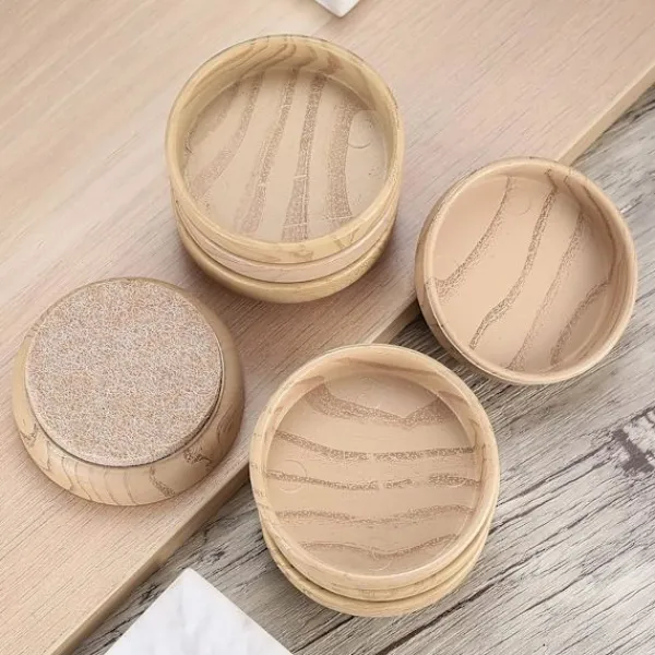 Stolar>8 st Filtkoppar, Runda Möbelkoppar, Halkfria Golvbensskydd, 6 cm/2,4 tum Dynor för Möbelfötter, Stolsben
