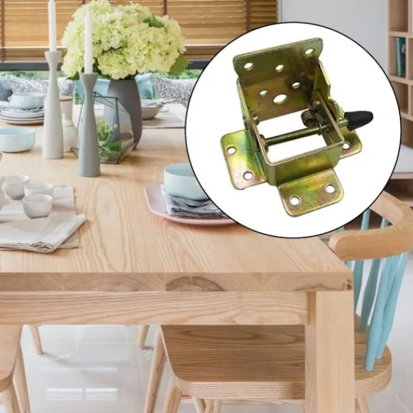 Balkongmöbler>4 st Fällbara Beslag med Lås Järn Fällbara Bordben Bordben Fällbara Fötter och Möbelgångjärn för Fällbara Ben Verkstadsbord Utbyggbart Skrivbord