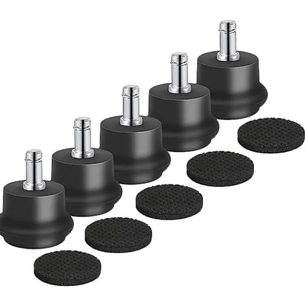 Kontorsmöbler>5 st Glidar Ersättningskontorsstol eller Pallar Swivel Caster Wheels till Fast Stationära Hjul, Av