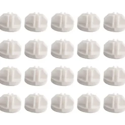 Hyllor>20 st Grid Cube Connector Abs-kontakter för trådkubförvaringshyllor (vit)