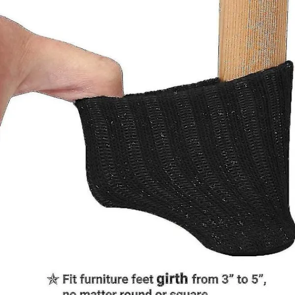 Stolar>24 st Heilwiy stolskydd med filt dynor, elastiska stickade