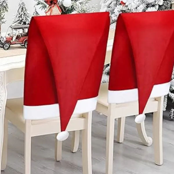Stolar>10 st Julstolsöverdrag - Juldekorationer för julstolar Stolsdekoration Överdrag för julfest och middag, Juldekoration