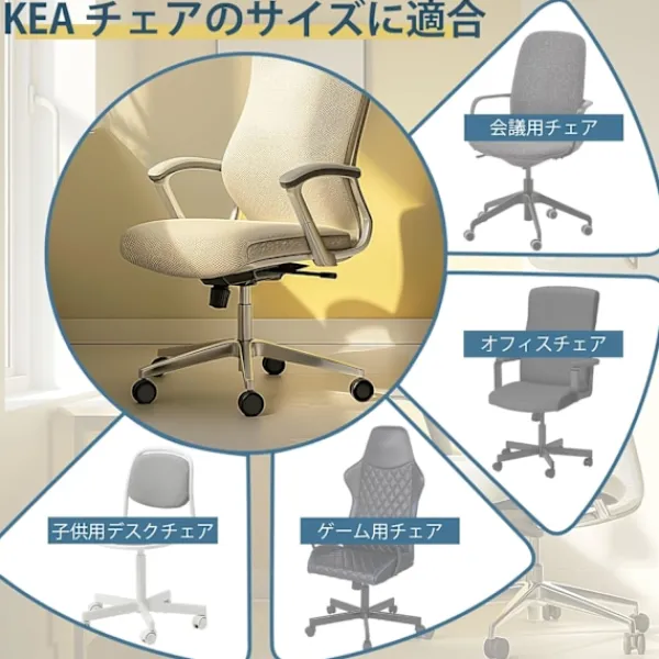 Kontorsmöbler>5 st Kontorsstols Hjul för IKEA, 10 mm x 22 mm, Lämpliga för Hårda Golv (250 kg Kapacitet) Parent