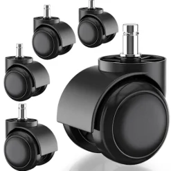 Kontorsmöbler>5 st Kontorsstolshjul för IKEA, 10 mm x 22 mm, Lämpliga för Hårda Golv (250 kg Kapacitet) -FA5- Parent