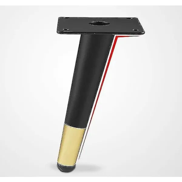Soffbord>4 st möbel lutande kon stöd soffa fötter, soffbord TV-skåp fötter (matt svart 10 cm) 10CM