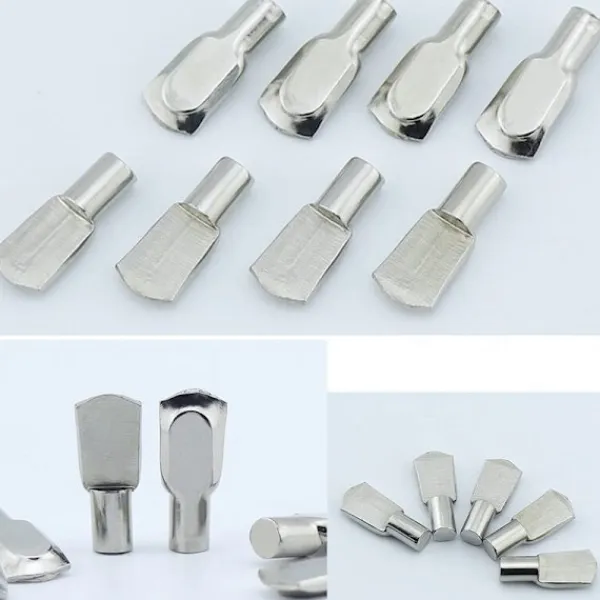 Hyllor>20 st metallhyllkonsol stift hyllkonsol inslag fixering 5×19mm