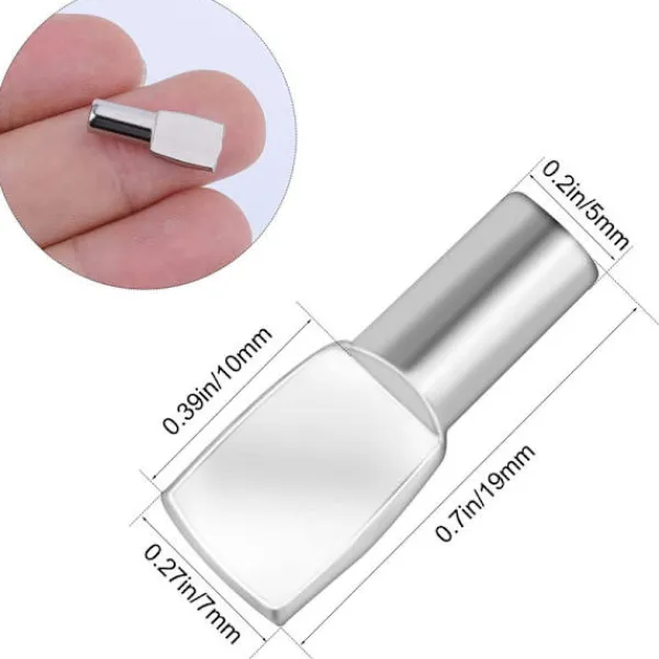Hyllor>20 st metallhyllkonsol stift hyllkonsol inslag fixering 5×19mm