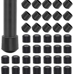 Stolar>40 st 14mm Runda Golvskydd PVC Möbelbenskydd Ändstycken för Bord/Stol