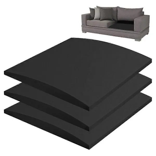 Soffor>3 st Sittdynestöd Kompatibelt med Nedsjunkna Sittplatser svart