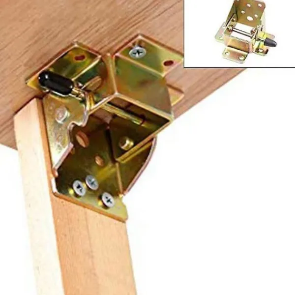 Balkongmöbler>2/4 st Självlåsande gångjärn Kraftig vikfäste Järn Fällbart lås För tvätt Båtar Sängar Arbetsbord Garagemöbler