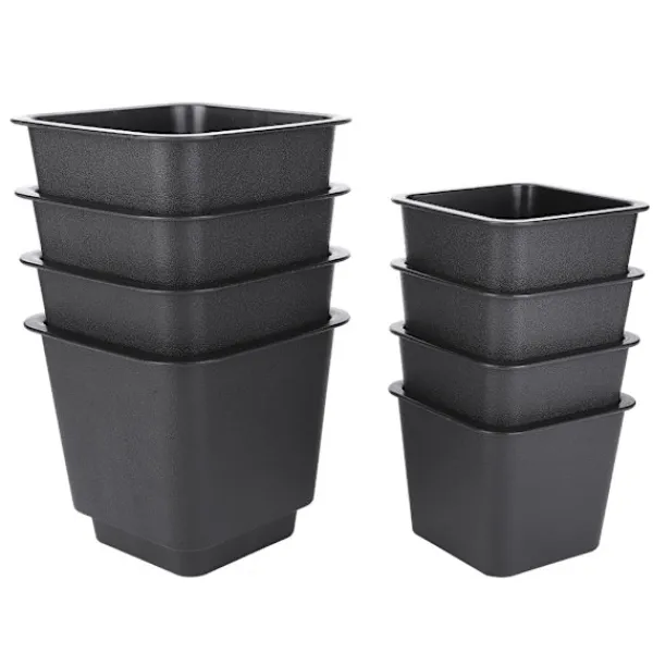 Soffor>8 st Soffben Svart Matt Halkfri Högkvalitativ PP-plast Skåp Möbel Tillbehör