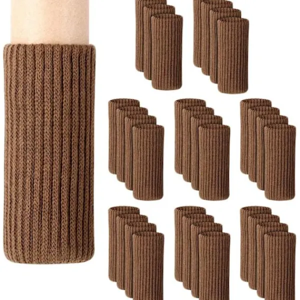 Stolar>20 st Stickade Ull Möbelstrumpor Stolsbensstrumpor Möbelglidare som Skyddar Hårdträgolv från Repor Strumpor