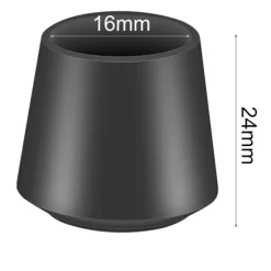 Stolar>16 st stolsbenskydd för att skydda dina golv och möbler, 16*24 mm, svart