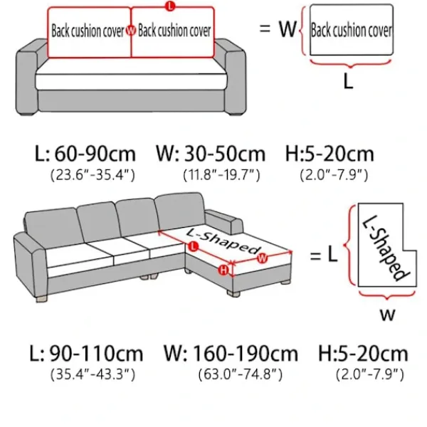 Soffor>1 ST Stretch-sittöverdrag för vardagsrumsmöbler Skydd Elastiskt tryckt överdrag Universal för alla årstider sanjiaoxing Plus(XL)