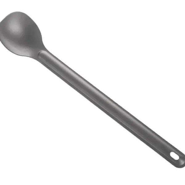 Matgrupper>2 st Titanium Sked 21,5 cm X 3,9 cm Campingsked Utomhus Servis Långskaftad Titaniumsked