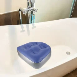 Sittpuffar>2 st Uppblåsbar Badkudde Badkar Sittkudde med Sugkoppar för Spa och Badtunna Bärbar Sittkudde Förtjockad Sittkudde 42.00X41.00X15.00CM