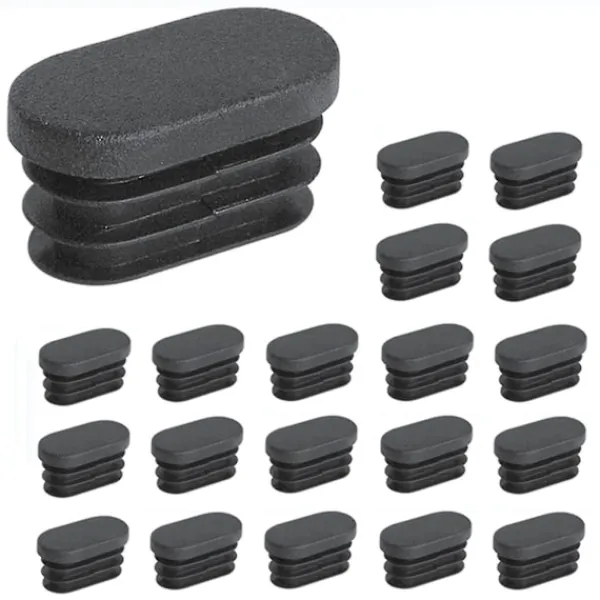 Stolar>100 st 15x30mm Plaständkåpor för Möbelben Oval Ändkåpor för Plaststolsben Pluggar för Ovalrör_fi