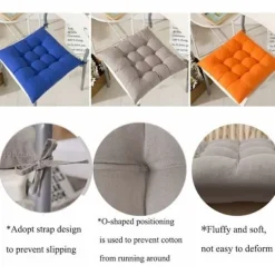 Stolar>6 Stora Stolsdynor 40x40 Sittdynor Heminredning Quiltat Matta Kudde, Bekväm och Färgglad Perfekt för Inomhus och Utomhus (Lila)
