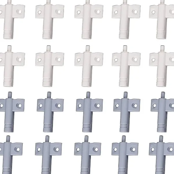 Skåp>20 stycken köksdörrsdämpare, skåpdämpare, låddämpare, mjuk och tyst dämpare, för skåp, dörr (vit+grå)