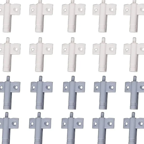 Skåp>20 stycken köksdörrsdämpare, skåpdämpare, låddämpare, mjuk och tyst dämpare, för skåp, dörr (vit+grå)