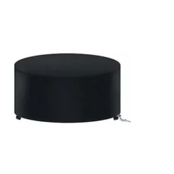 Sittpuffar>185 X 110CM Rund Trädgårdsbordsskydd, Vattentätt Trädgårdsmöbelskydd, 210D Oxford Tyg Rund Utomhusbordsskydd