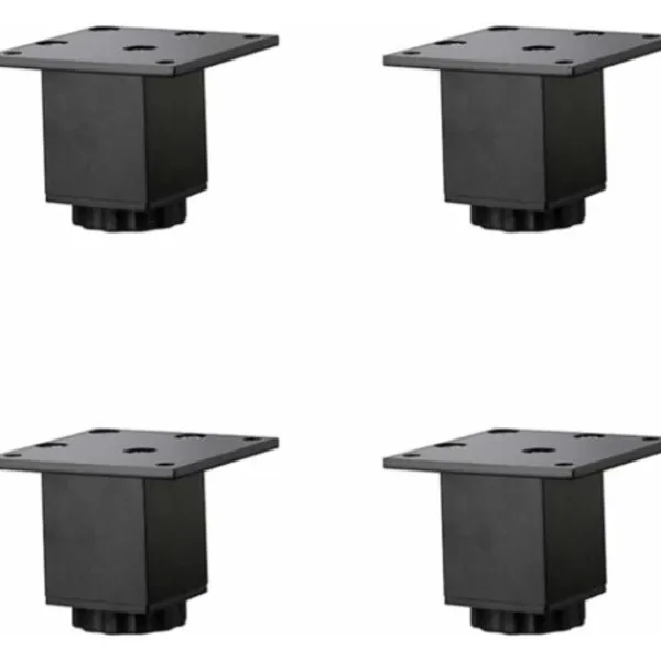 Soffbord>4 x Justerbara Möbelben i Aluminiumlegering (5cm/2in), Soffben, Kaffebordsben, Tvättställ Badrumsskåpsfötter, 5
