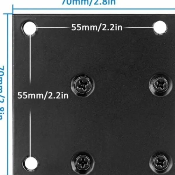 Soffbord>4 x Justerbara Möbelben i Aluminiumlegering (5cm/2in), Soffben, Kaffebordsben, Tvättställ Badrumsskåpsfötter, 5