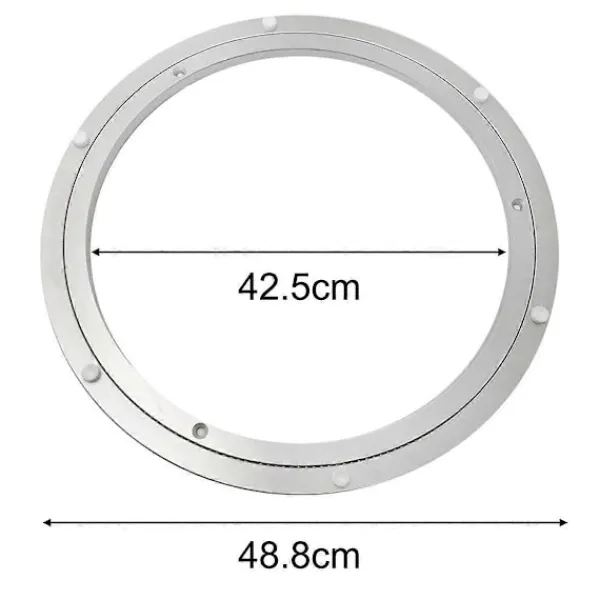 Balkongmöbler>Aluminium Lazy Susan Kullager med Smidig Rotation, Robust och Hållbar Kraftig Tyst Vridring för Möbler (20 Tum)