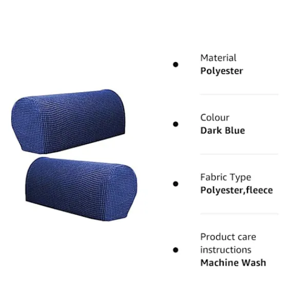 Stolar>Armstödsskydd för fåtöljer och soffor, halkfritt, 2 st/set, fleece, stretchigt stolssofföverdrag, armskydd, stretchpassform