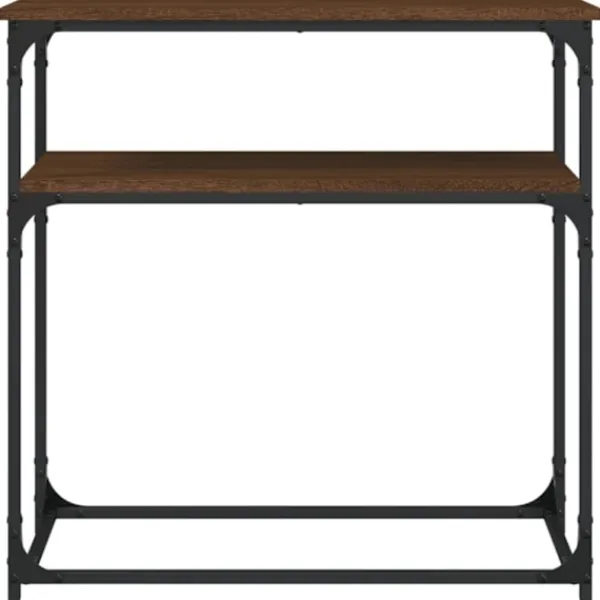 vidaXL Småbord>Avlastningsbord brun ek 75x35,5x75 cm konstruerat trä