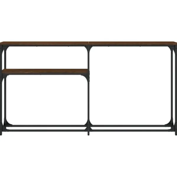 vidaXL Småbord>Avlastningsbord brun ek 145x22,5x75 cm konstruerat trä