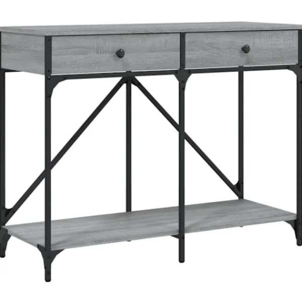 vidaXL Småbord>Avlastningsbord grå sonoma 100x39x78,5 cm konstruerat trä
