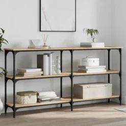 vidaXL Hyllor>Avlastningsbord sonoma ek 150x29x75 cm konstruerat trä
