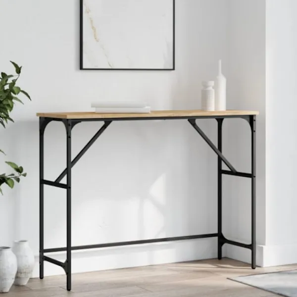 vidaXL Småbord>Avlastningsbord sonoma-ek 100x32x75 cm konstruerat trä