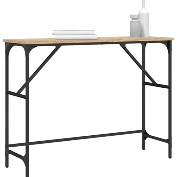 vidaXL Småbord>Avlastningsbord sonoma-ek 100x32x75 cm konstruerat trä