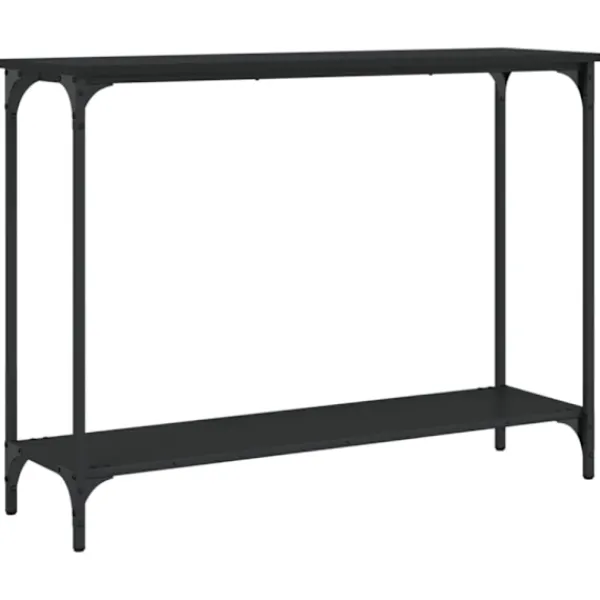 vidaXL Småbord>Avlastningsbord svart 101x30,5x75 cm konstruerat trä
