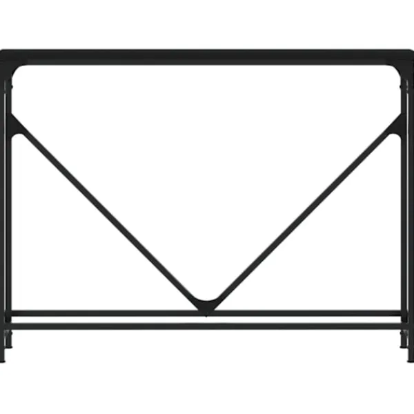 vidaXL Småbord>Avlastningsbord svart 102x22,5x75 cm konstruerat trä