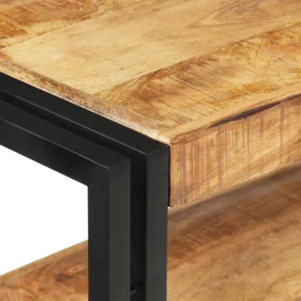 vidaXL Småbord>Avlastningsbord 120x30x75 cm grovt mangoträ