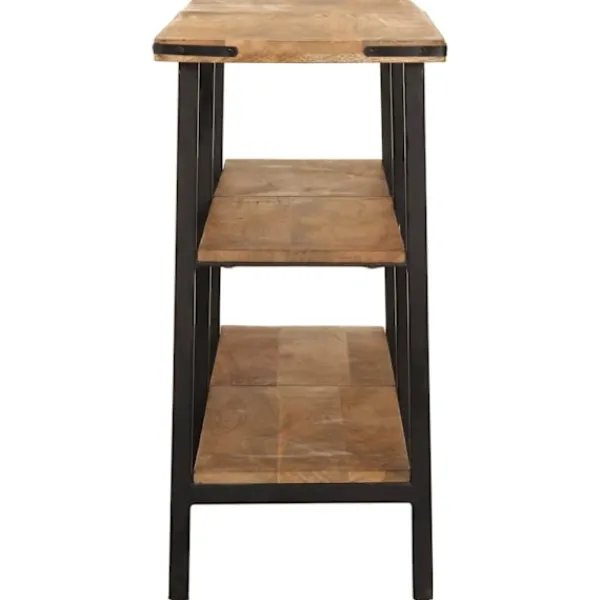 vidaXL Småbord>Avlastningsbord 180x35x70 cm mango i massivt trä