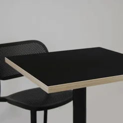 Balkongmöbler>Barbord 60 x 60 cm - Bazila modell a träkanter